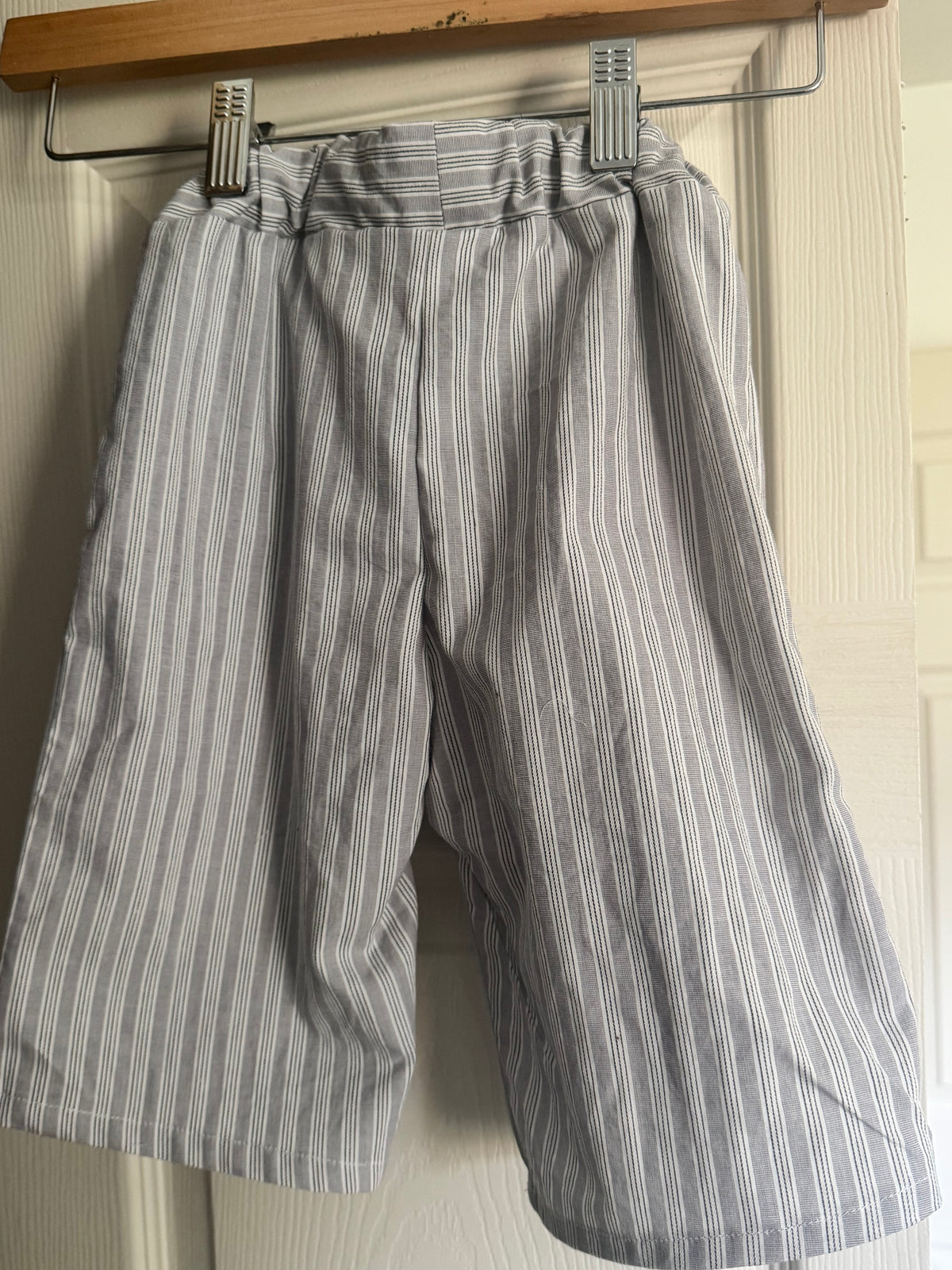Gray striped baby pants
