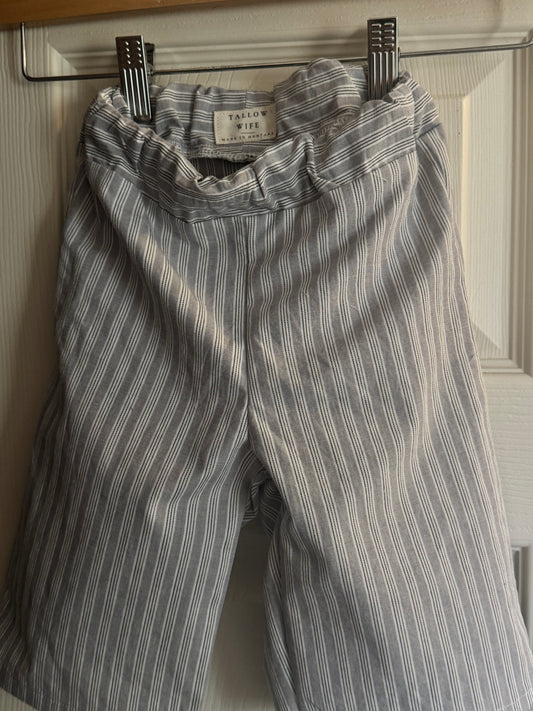 Gray striped baby pants