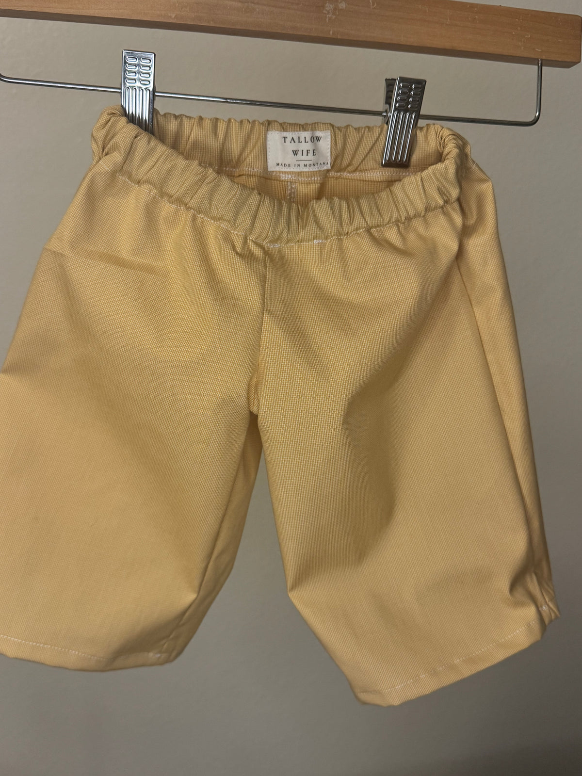 Yellow baby pants